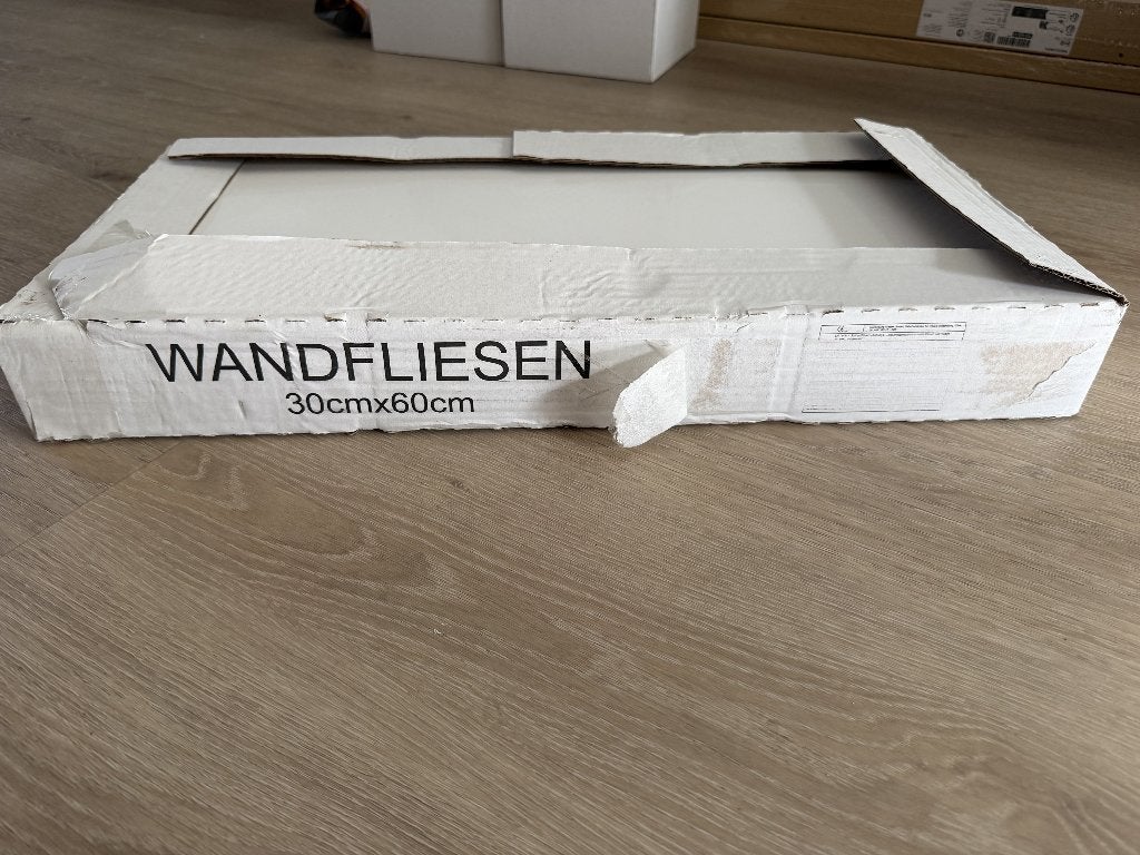 witte 30 x 60 tegel (niet gerectificeerd), Ophalen, 60 cm of meer, Zo goed als nieuw, Minder dan 5 m²