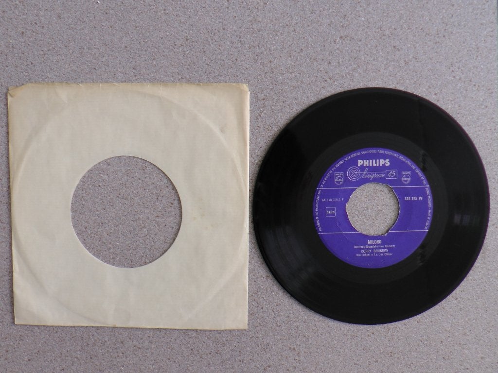 Corry Brokken - Milord VINYL SINGLE, Ophalen of Verzenden, Gebruikt, 7 inch, Nederlandstalig