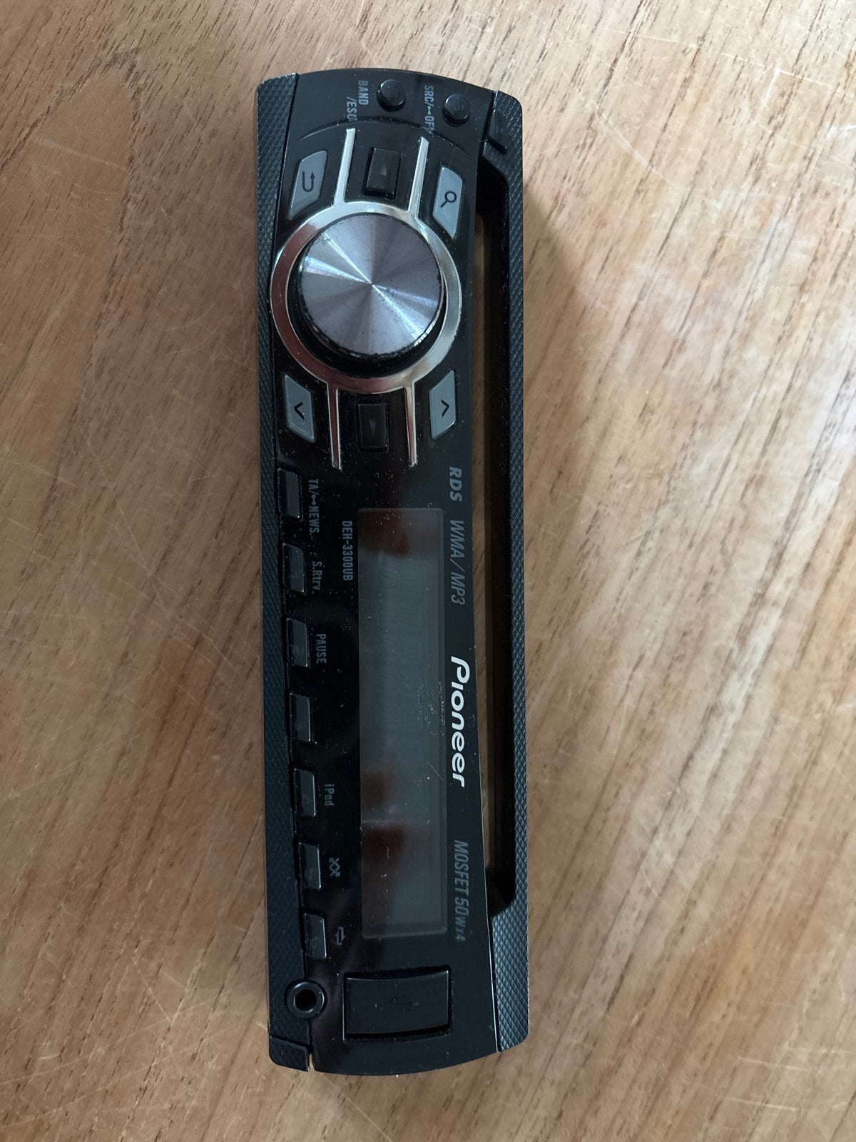 Pioneer frontje RDS WMA/MP3  (alleen het Frontje), Auto diversen, Autoradio's, Ophalen of Verzenden, Gebruikt