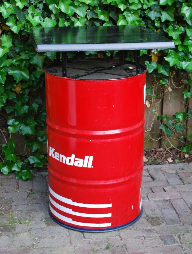 Statafel olievat 2x, Ophalen, Gebruikt, Nb, Nb