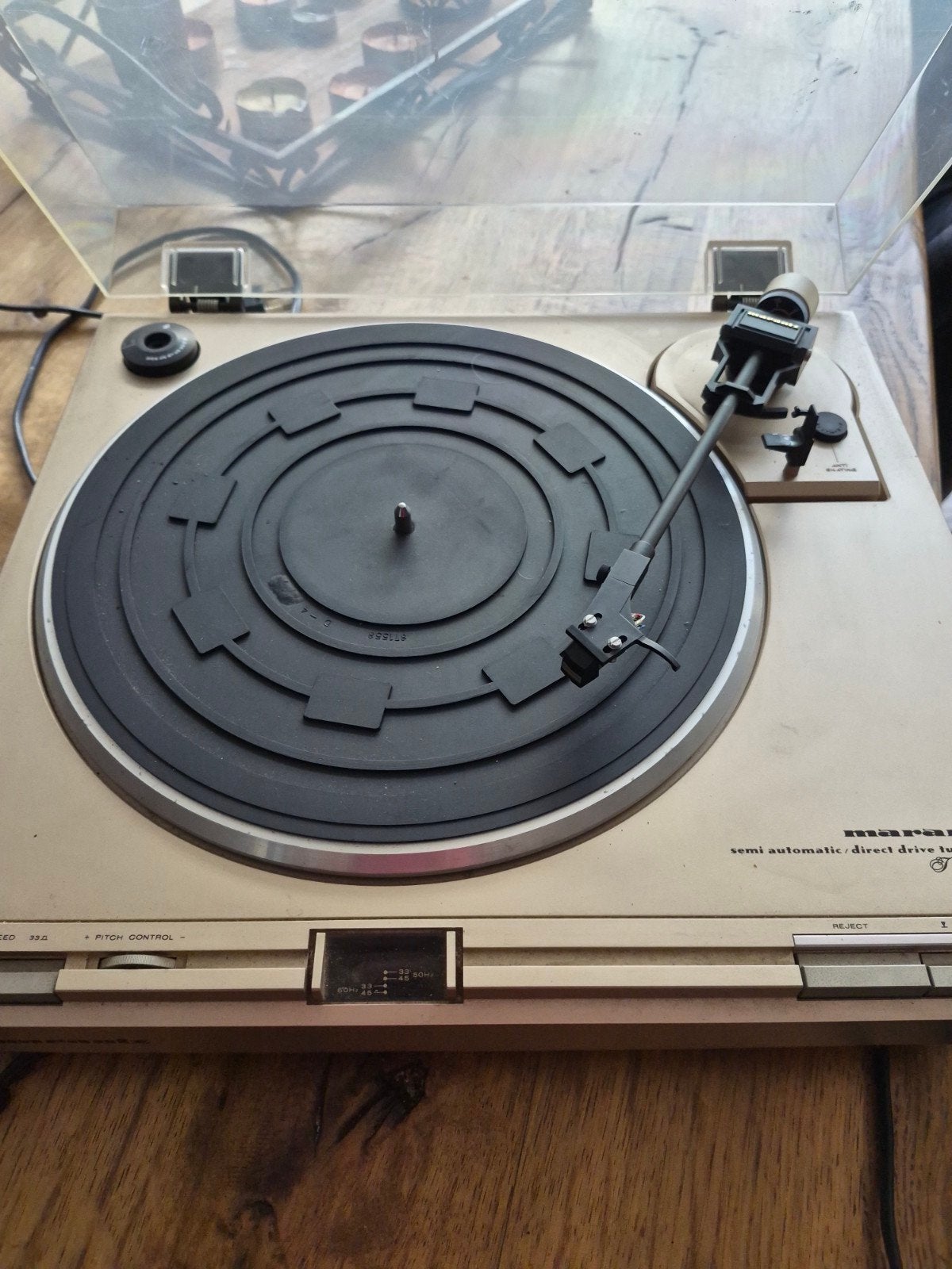 Marantz TT221 semi-automatische direct drive platenspeler, Overige merken, Ophalen of Verzenden, Platenspeler, Gebruikt