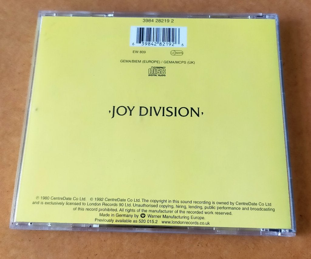 Joy Division - Closer CD 1980/199?, Ophalen of Verzenden, Gebruikt, Alternative Rock