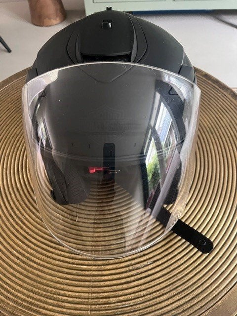 Harley Davidson Jethelm - Mat Zwart - Maat M, M, Dames, Jethelm, Tweedehands