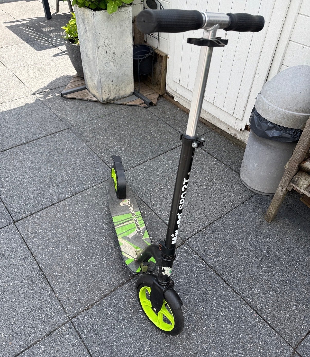 Mikado Sport Step - zwart/groen, Fietsen en Brommers, Steps, Ophalen, Gebruikt, Gewone step