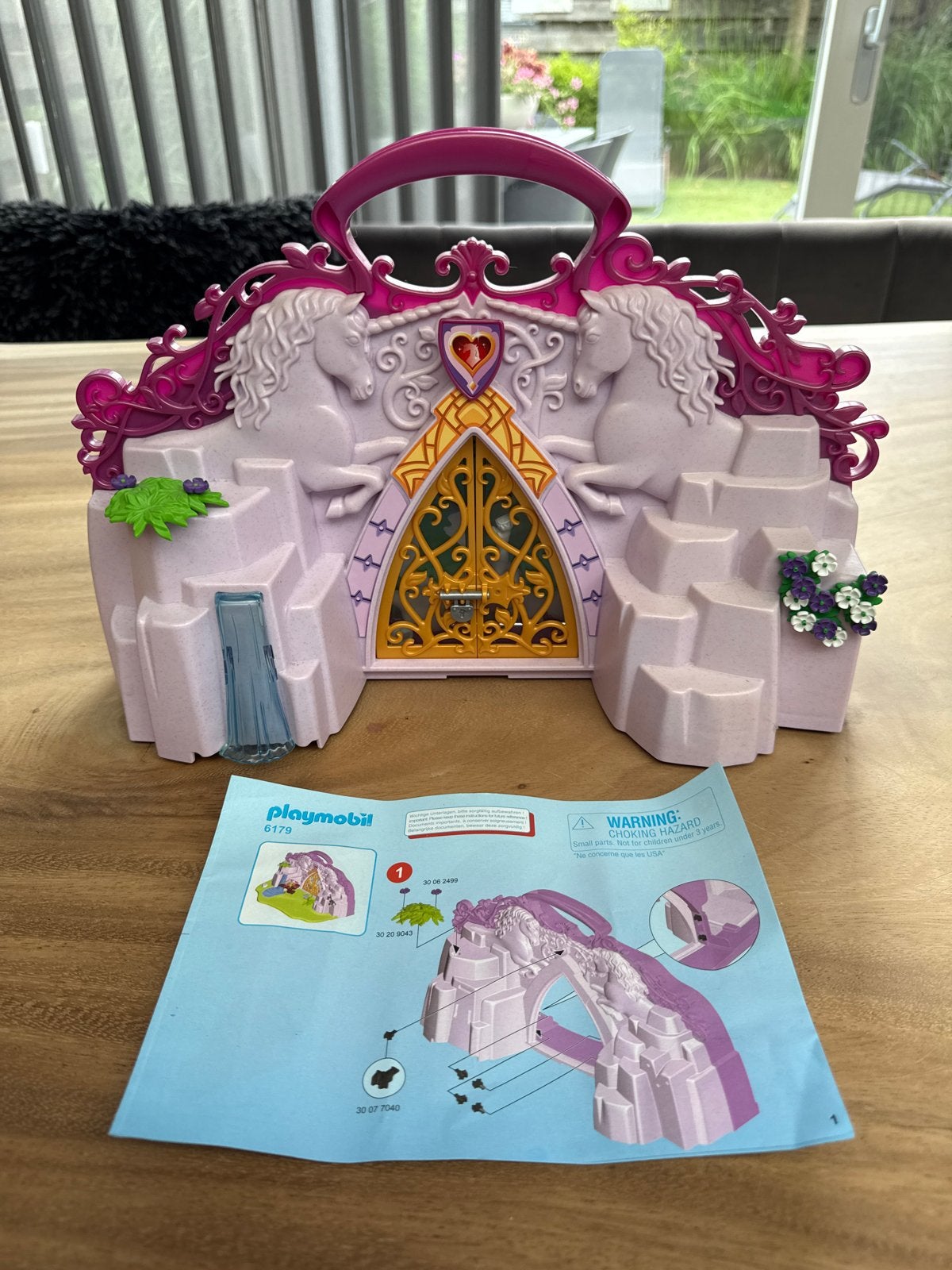 Playmobil 6179 Draagbare Eenhoorn Kasteel, Gebruikt, Complete set, Fantasy, Ophalen of Verzenden