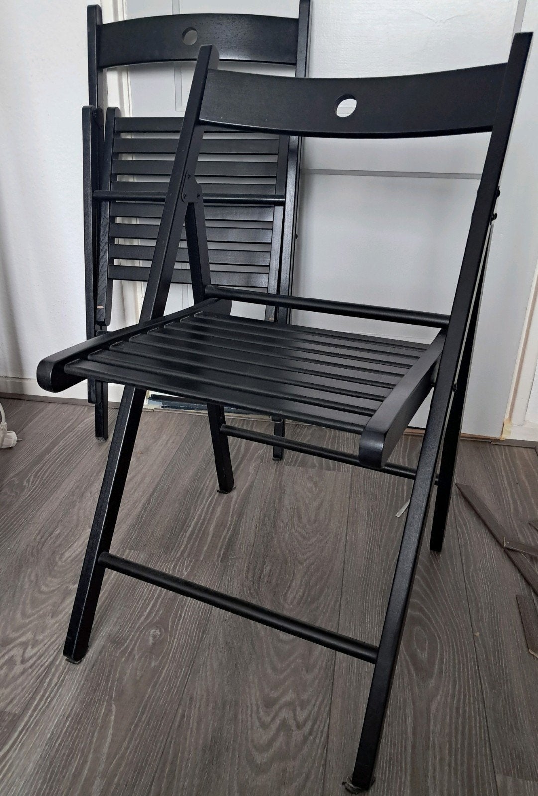 Klapstoelen, ikea Terje, Ophalen, Zo goed als nieuw, Zwart, Twee