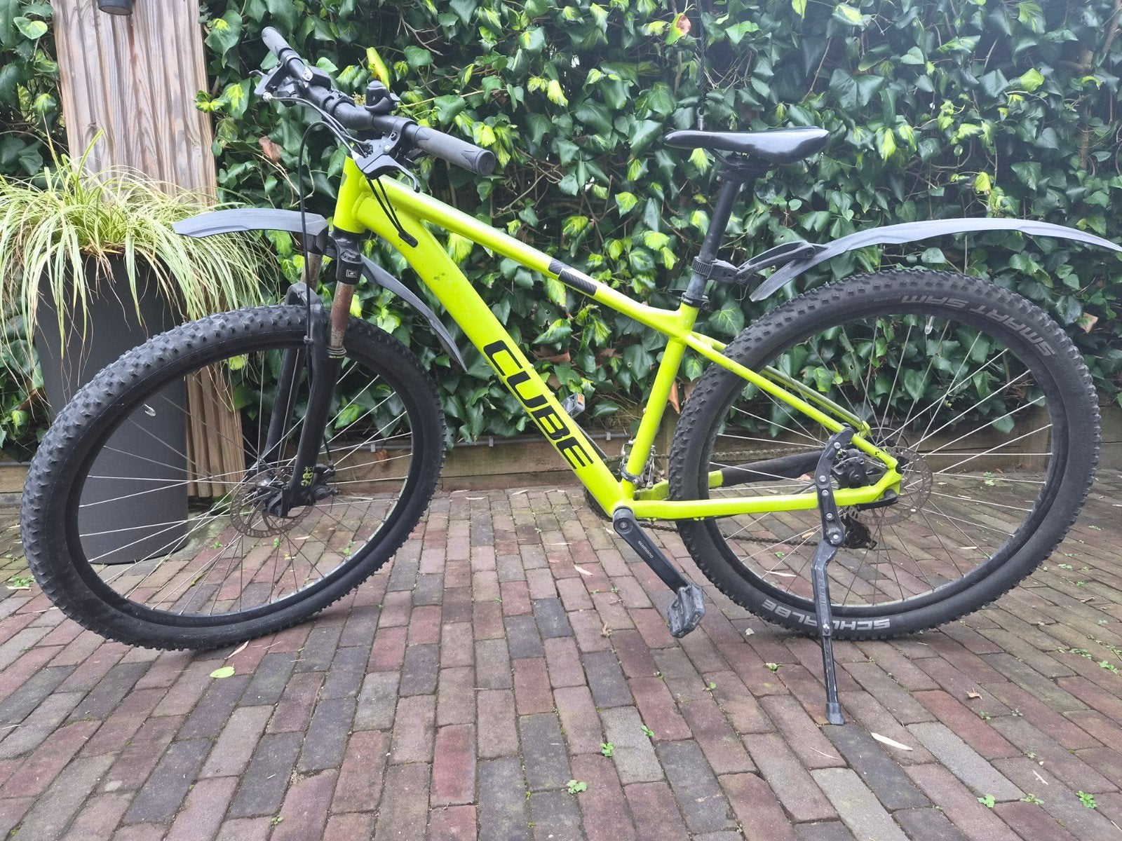 Cube Aim Race Mountainbike - Neon Geel, Gebruikt, Hardtail, Heren, Schijfrem
