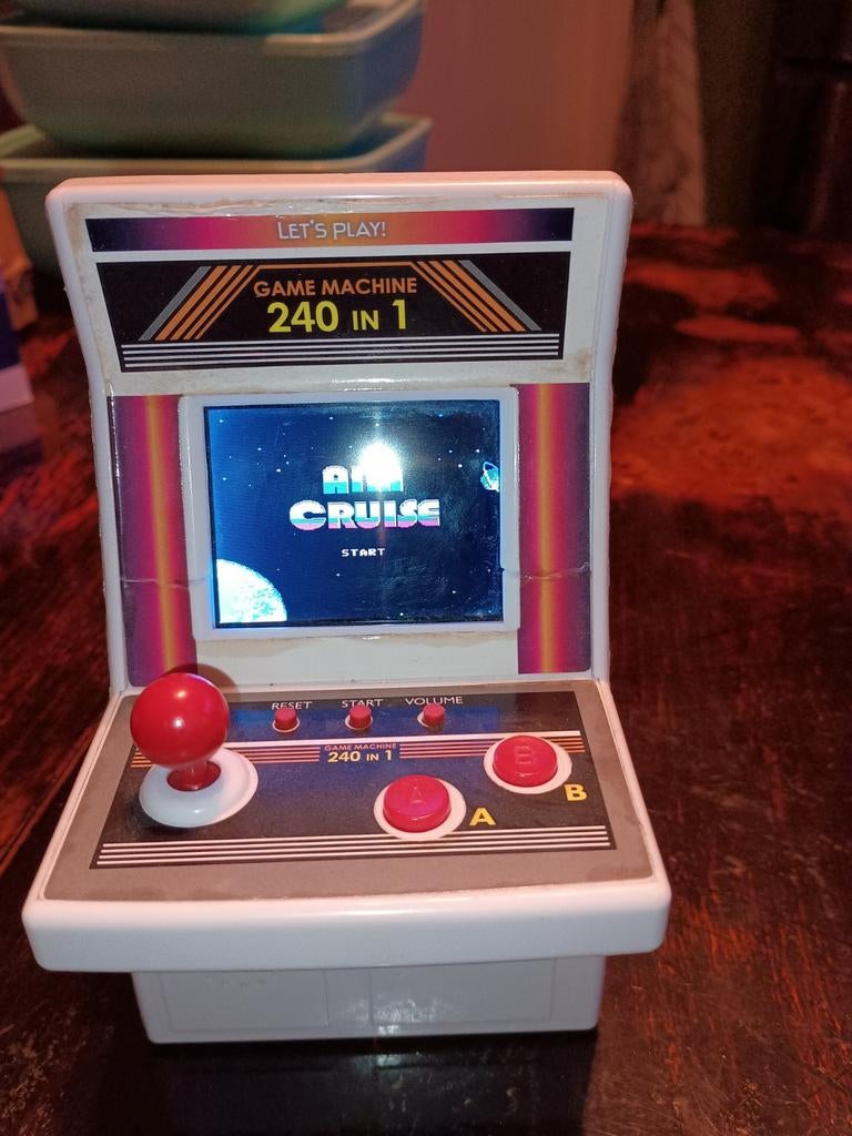 Mini Arcade Game Machine 240-in-1 - Retro Gaming Plezier, 1 speler, Ophalen, Vanaf 7 jaar