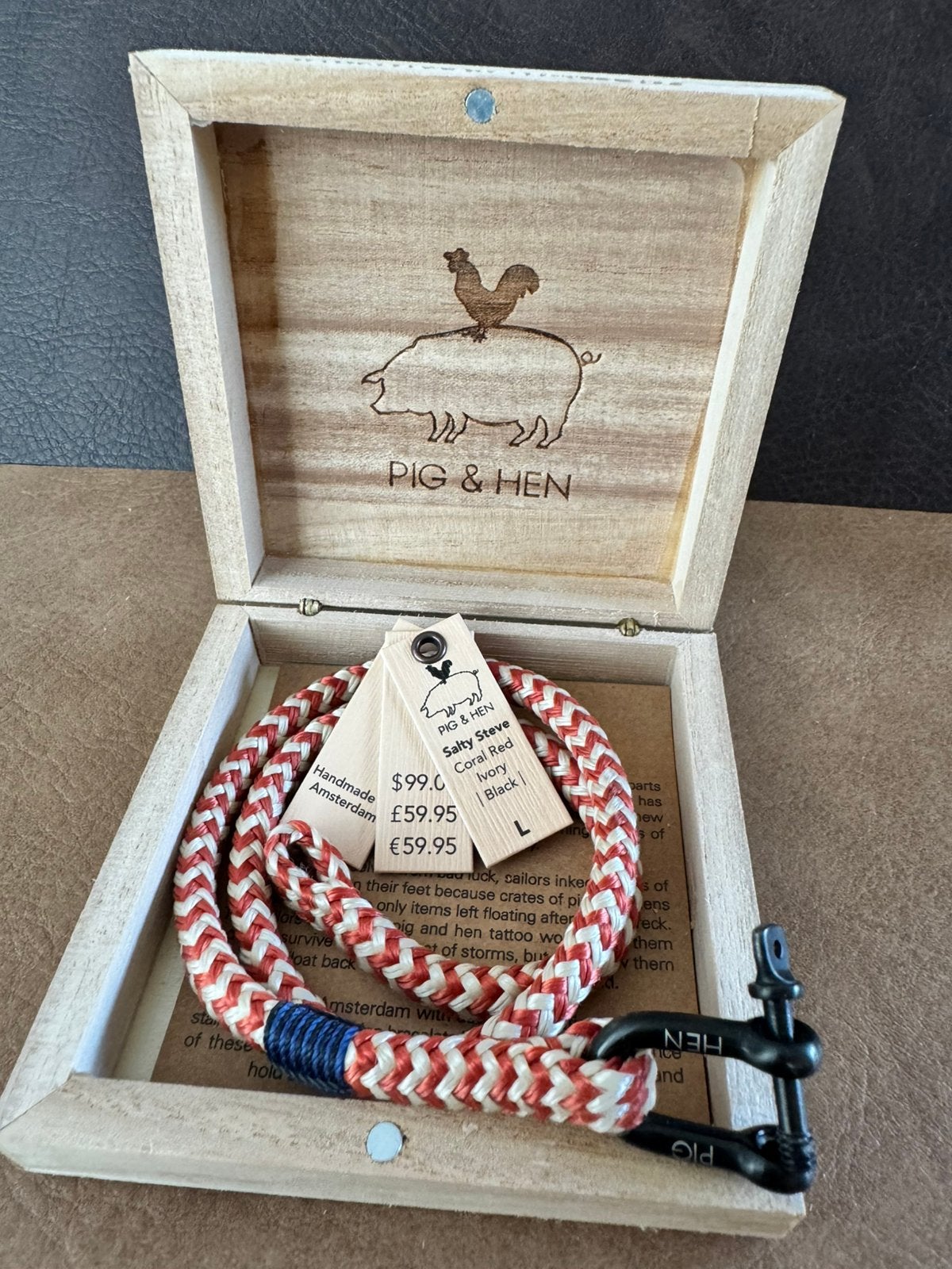 Pig & Hen Salty Steve, Ophalen of Verzenden, Zo goed als nieuw, Rood, Leer