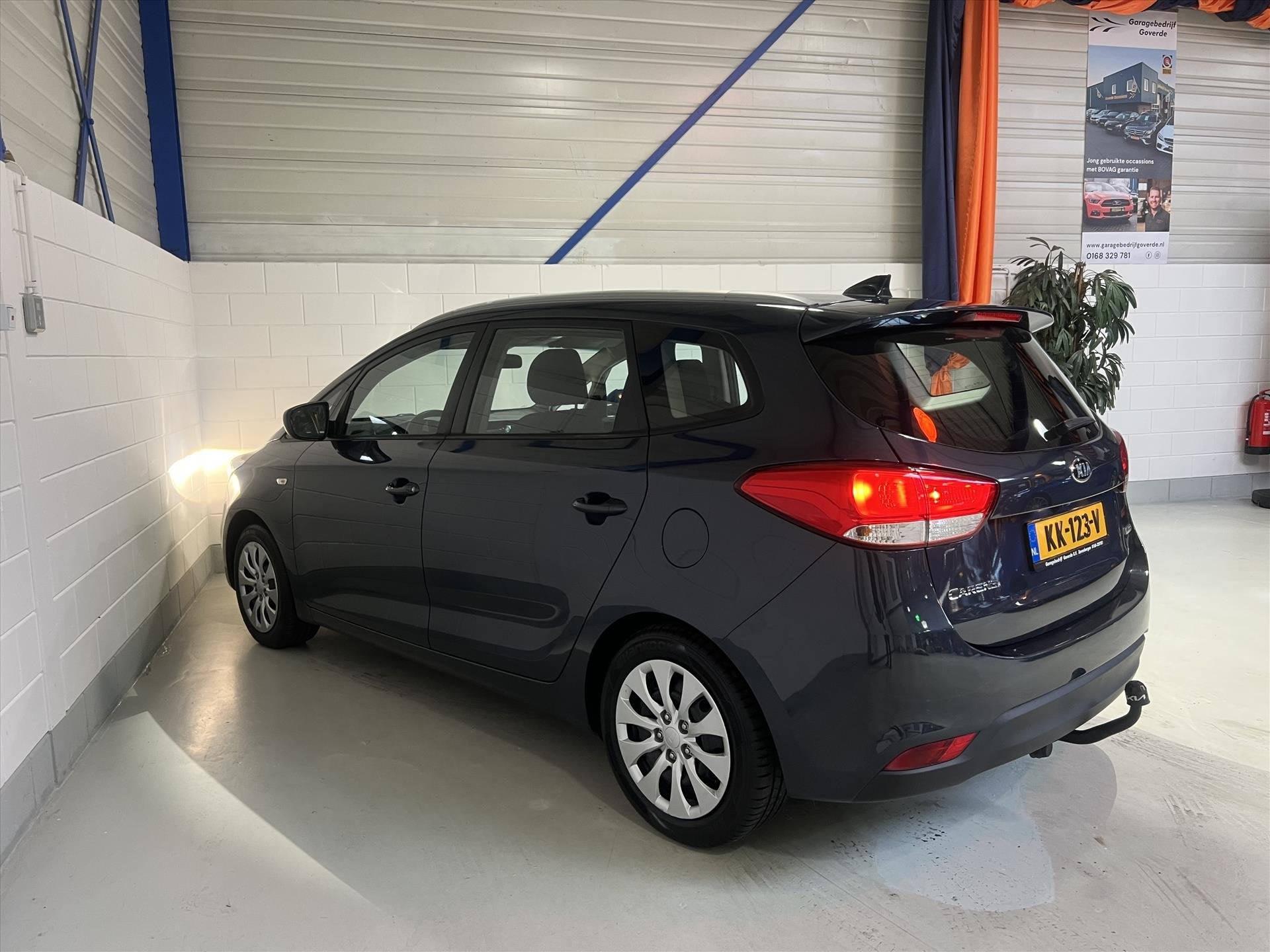 Kia Carens 1.6 GDi 135pk 7-Persoons Navi, Climate, Cruise, T, Auto's, Keurmerk '100% Onderhouden', Gebruikt, 4 cilinders, Blauw