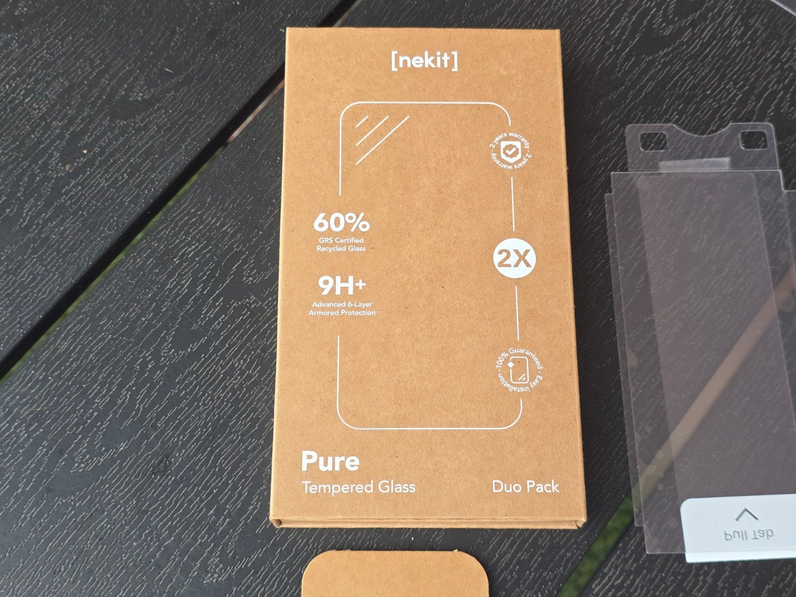 Foto 3 van Samsung Galaxy S24 Ultra Nekit 9H Pure Glass Screenprotector