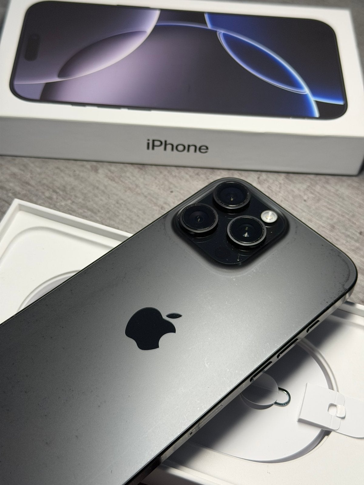  Apple iphone 16 Pro Max Black Titanuim 256GB Bat. 94%, Telecommunicatie, Mobiele telefoons | Apple iPhone, 256 GB, 94 %, Apple