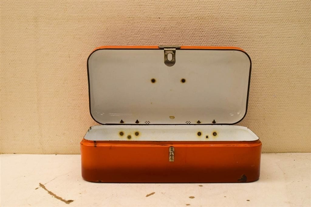 Emaille Broodtrommel 48422, Antiek en Kunst, Antiek | Emaille, Ophalen of Verzenden