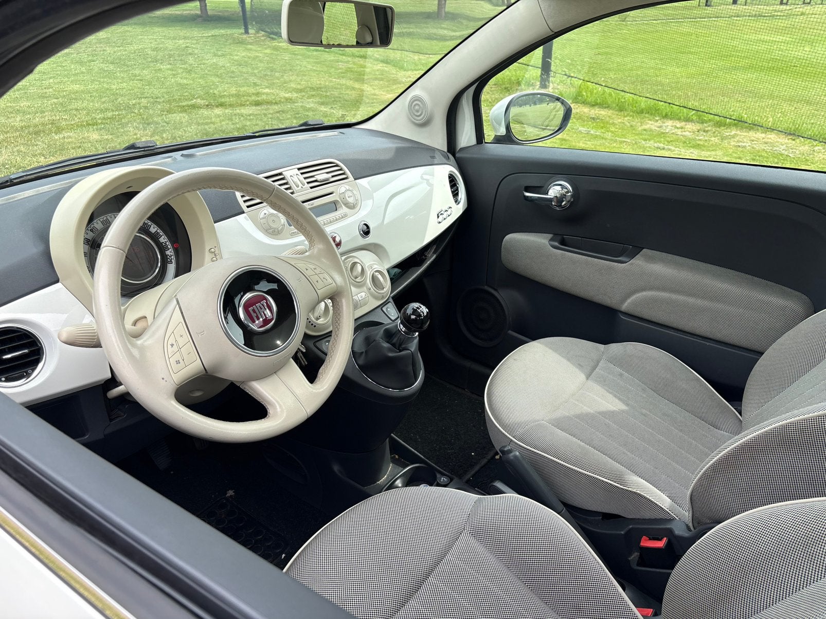 Fiat 500 1.2 Lounge 107.378km panoramadak, Ophalen of Verzenden