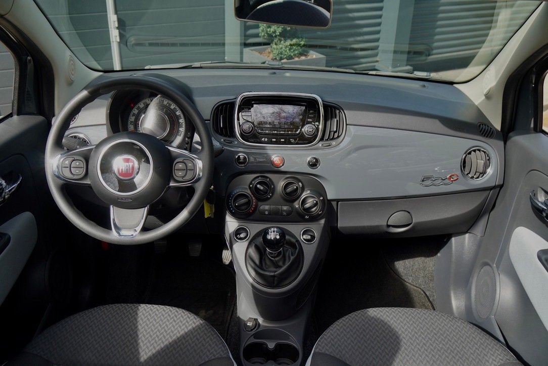 Fiat 500 C 1.2 Popstar AIRCO LM VELGEN NARDO GREY, Stof, Gebruikt, 4 cilinders, Cabriolet