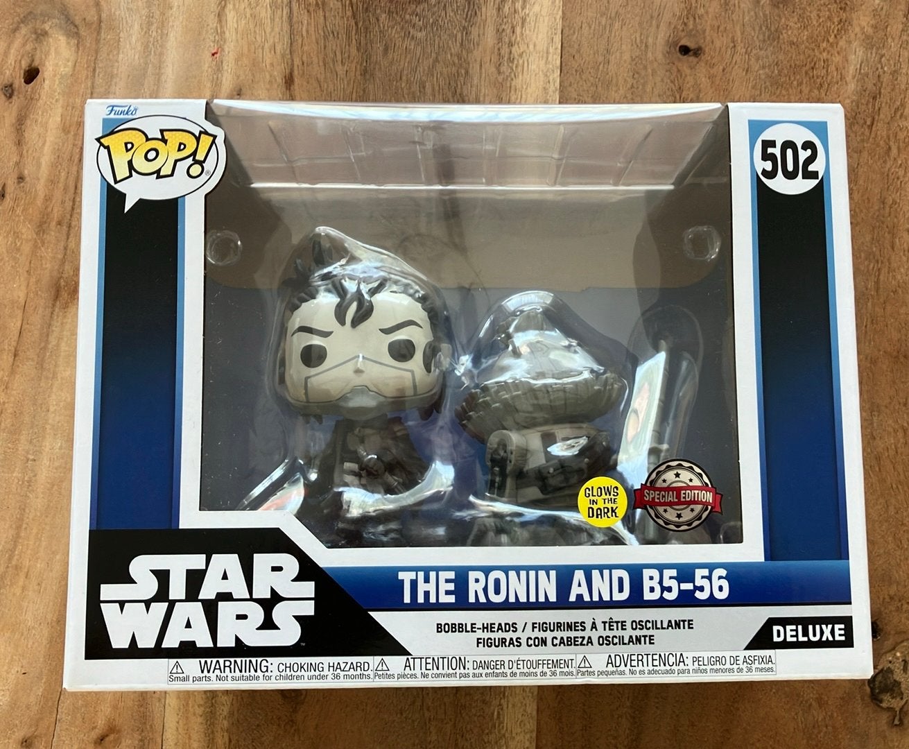 Funko pop The Ronin en B5-56 Star Wars, Verzamelen, Ophalen of Verzenden, Zo goed als nieuw, Actiefiguurtje