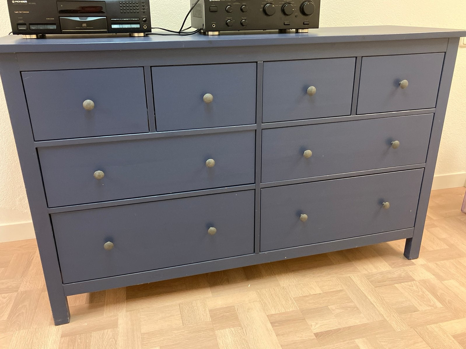 IKEA Ladekast - Donkerblauw met 9 laden, Ophalen, Gebruikt, 5 laden of meer, 150 tot 200 cm