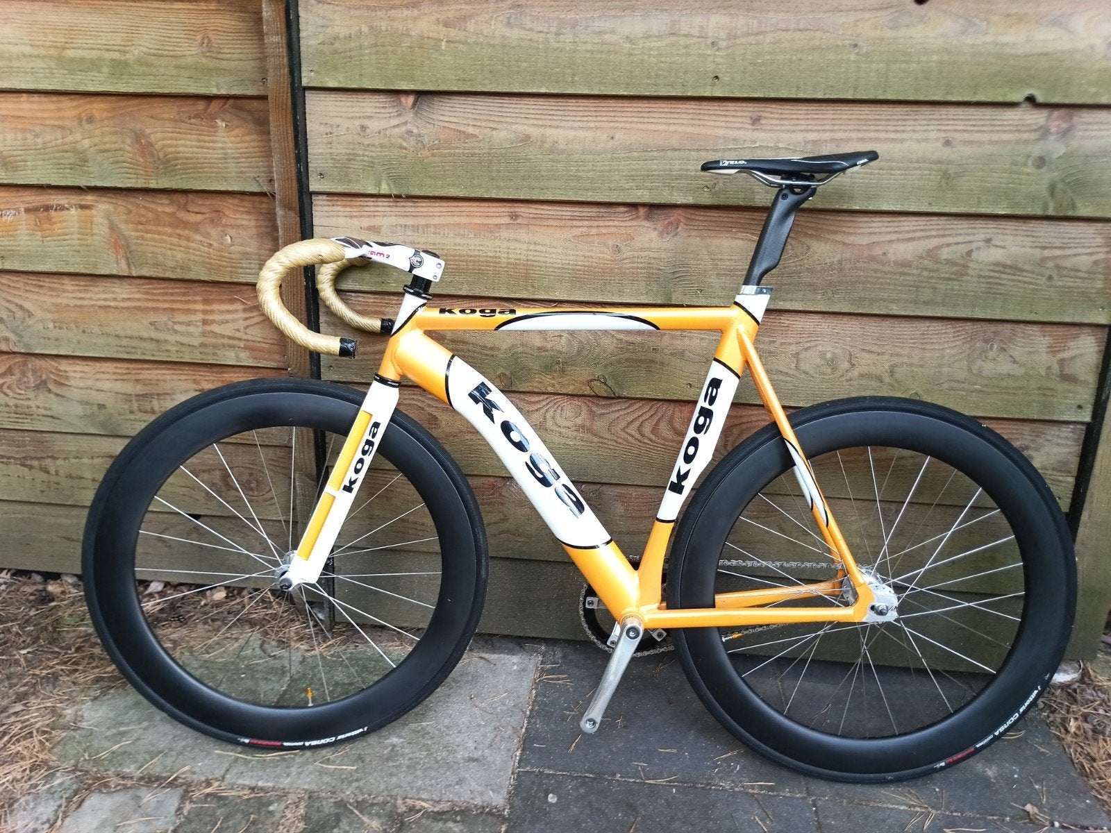 Koga Miyata baanfiets met vaste versnelling, 53 tot 57 cm, Ophalen, Gebruikt, Velgrem