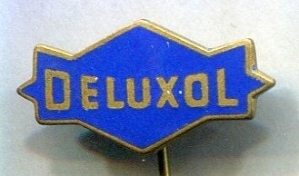 Deluxol Olie Maatschappij - Rotterdam email speldje ( M_135), Verzamelen, Verzenden, Zo goed als nieuw, Merk, Speldje of Pin