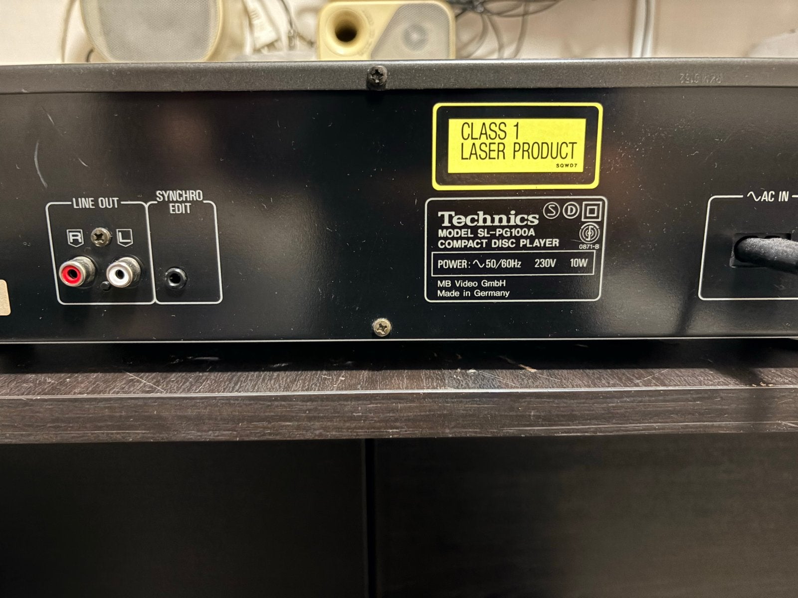 Technics CD-speler SL-PG100A - Nagezien en in goede staat, Ophalen, Gebruikt, Technics