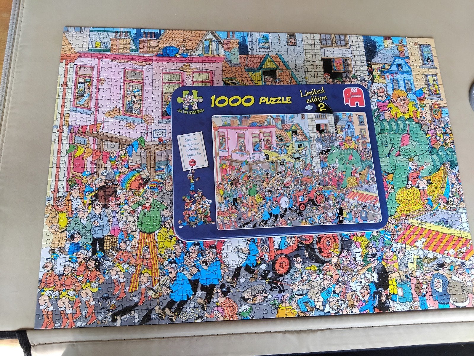 Jan van Haasteren - Carnaval 1000 stukjes, Ophalen of Verzenden, 500 t/m 1500 stukjes, Zo goed als nieuw, Legpuzzel