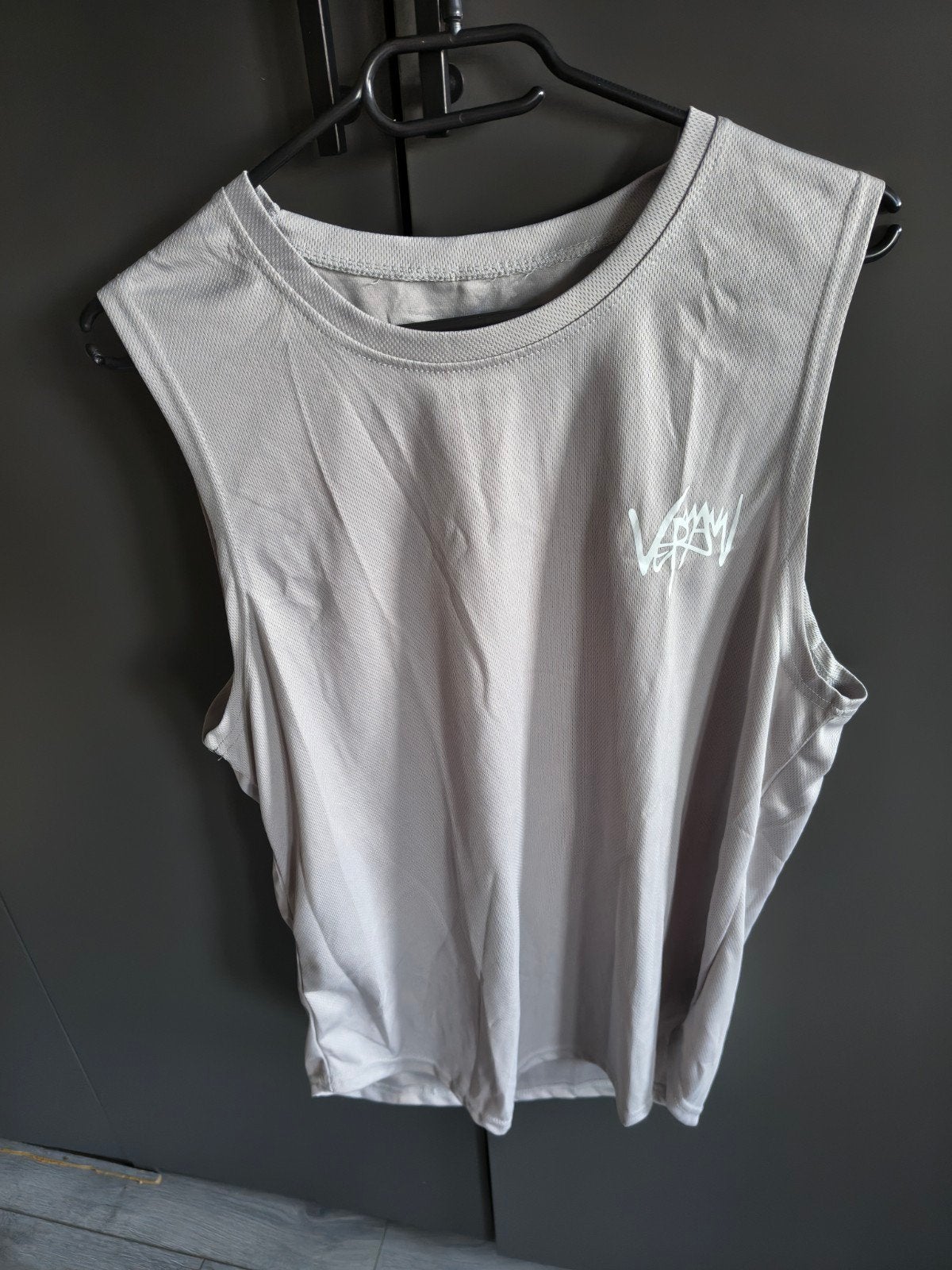 Leuke grijze tanktop maat L, Ophalen of Verzenden, Zo goed als nieuw, Grijs