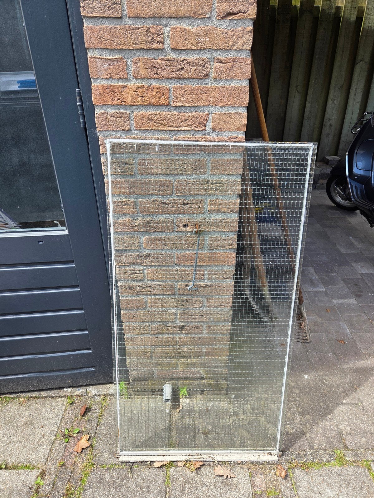 Glasplaat van gewapend glas, Ophalen, Gebruikt, Minder dan 80 cm, 80 tot 120 cm