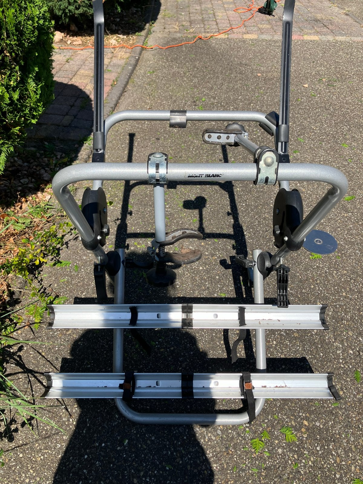 Mont Blanc Trekhaakdrager voor 2 fietsen, Auto diversen, Ophalen, 2 fietsen, Gebruikt, Trekhaakdrager
