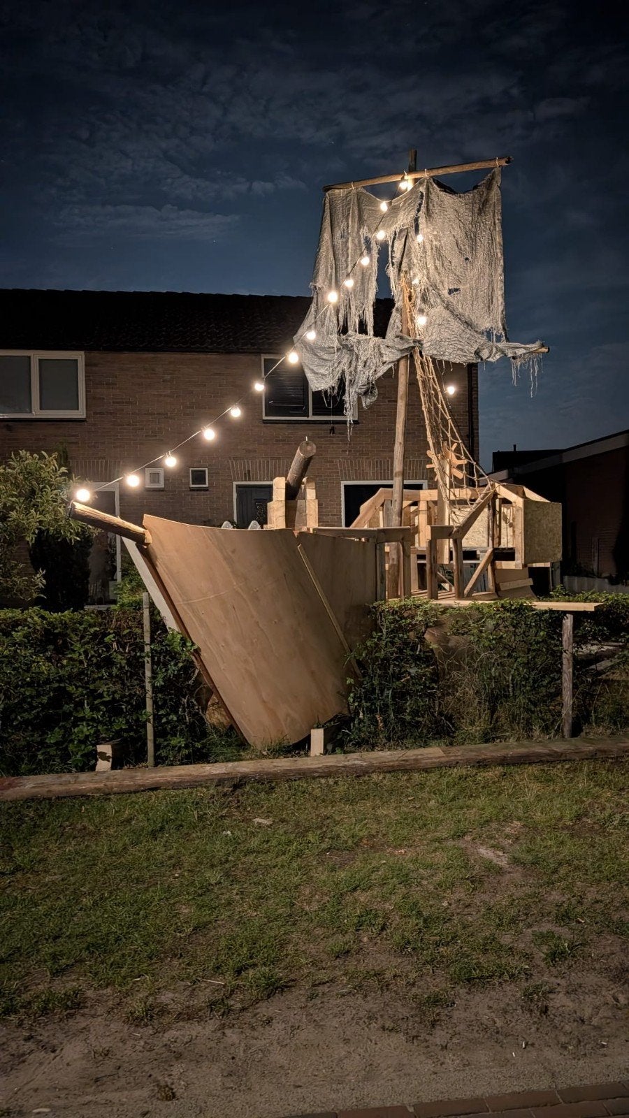 Straatversiering Piratenschip, Ophalen, Gebruikt, Versiering, Overige