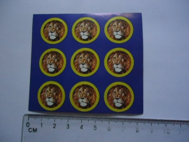 sticker oud SAMSON shag vel sigaret leeuw 9 x klein retro, Verzamelen, Verzenden, Zo goed als nieuw, Bedrijf of Vereniging