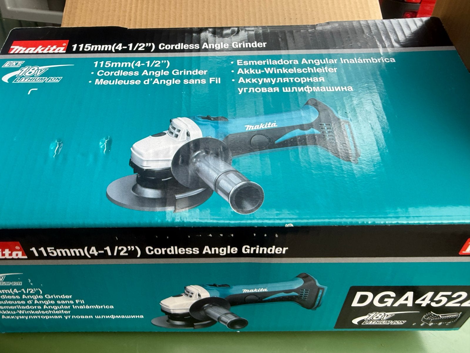 Makita DGA452 18V Accu Haakse Slijper 115mm, Doe-het-zelf en Verbouw, Gereedschap | Schuurmachines, Ophalen of Verzenden, Nieuw