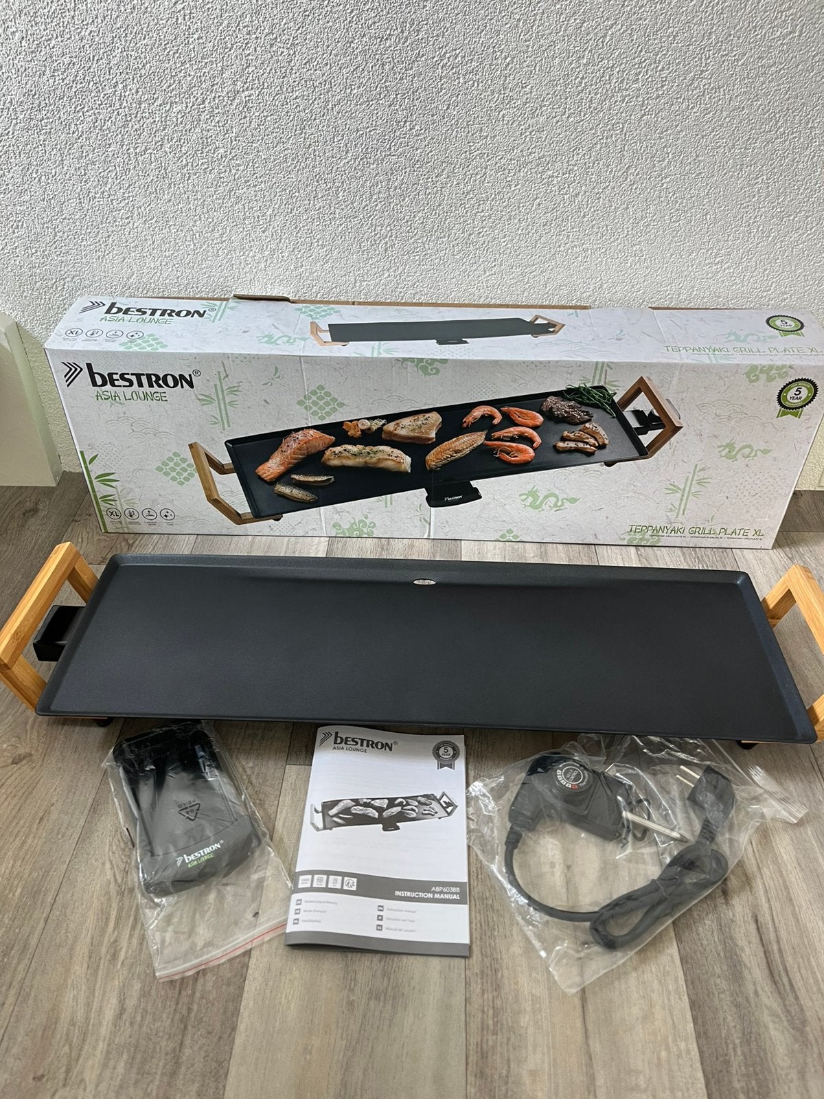 Bestron bakplaat/grillplaat L 1800 w 70x23, Ophalen, Nieuw, 8 personen of meer