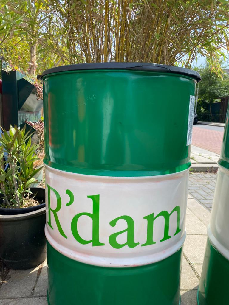200L Vaten kleuren Rotterdam Plantenbak/Statafel prullenbak, Ophalen, Gebruikt, ., Minder dan 60 cm