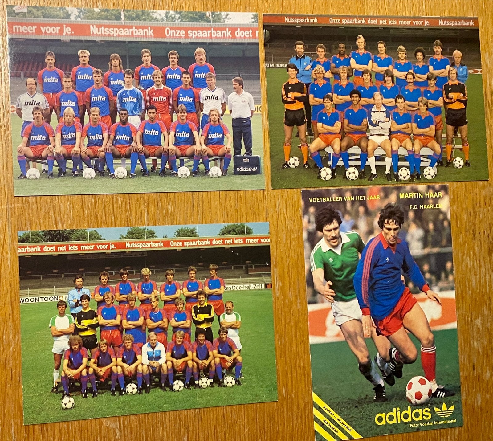 Vintage voetbal ansichtkaarten - FC Haarlem, Verzamelen, Ophalen of Verzenden, Gebruikt, Overige binnenlandse clubs, Poster, Plaatje of Sticker