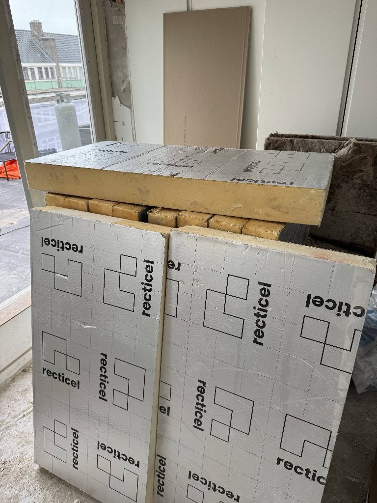 8m2 120mm PIR isolatieplaten Recticel HOGE RD-waarde 5,45, Ophalen, Nieuw, 5 tot 10 m², Hardschuim (Pir)