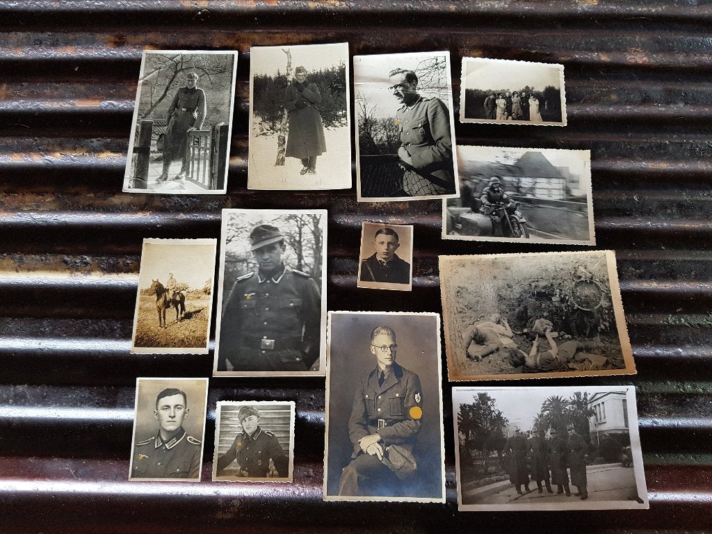 Wo2 zwartwit foto's Duitse leger - Wehrmacht Oostfront, Verzamelen, Ophalen of Verzenden, Landmacht, Duitsland, Foto of Poster