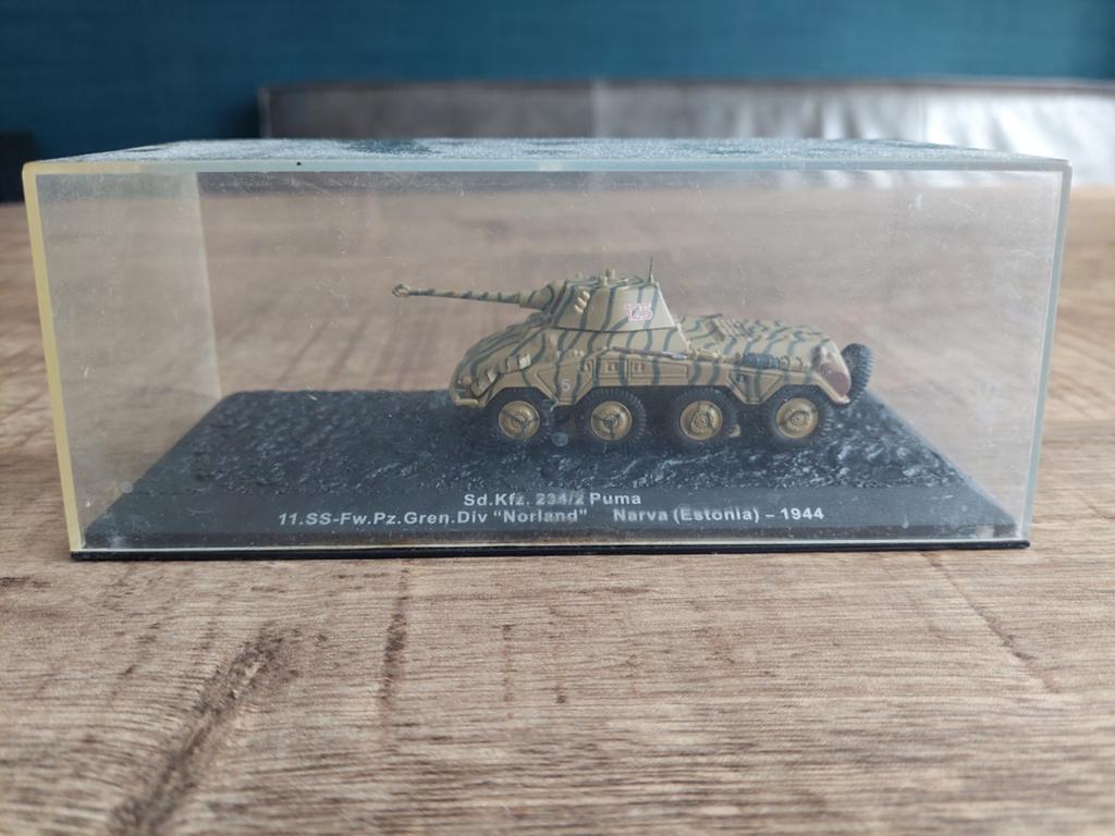 Miniatuurtank Sd.Kfz. 234/2 Puma pantserwagen 1944, Ophalen of Verzenden, Nieuw, 1:50 tot 1:144