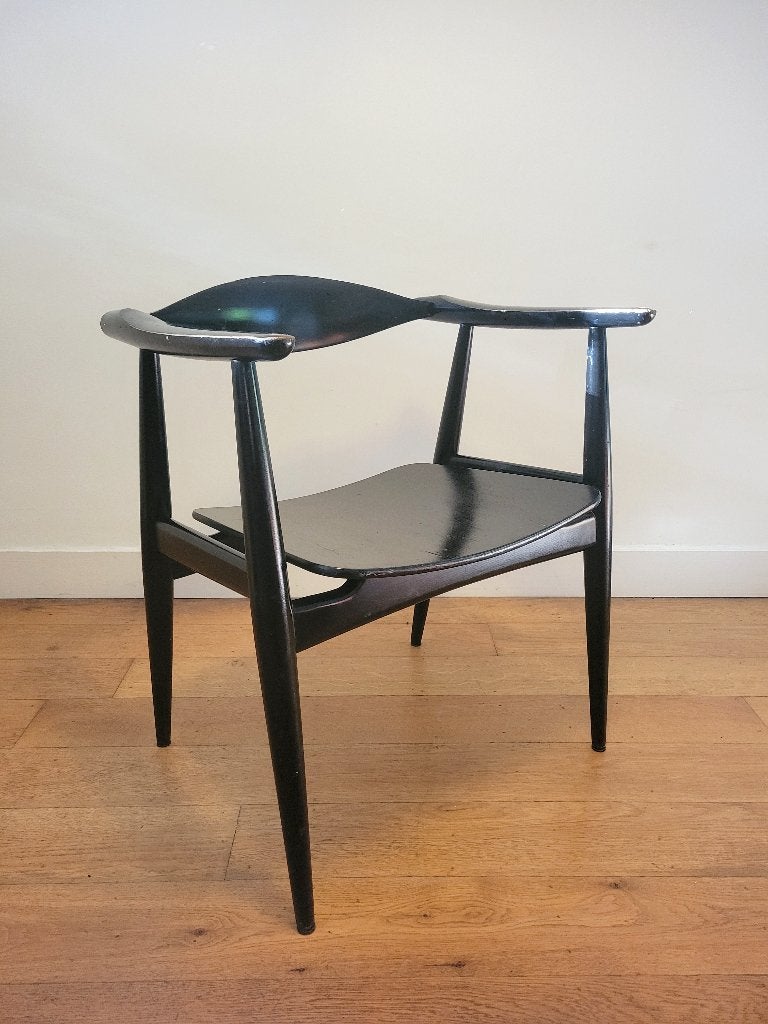 Vintage CH 35 stoel van Hans J. Wegner voor Carl Hansen 1959, Ophalen, Vintage design, Mid Centruy Modern, Deens design, Gebruikt