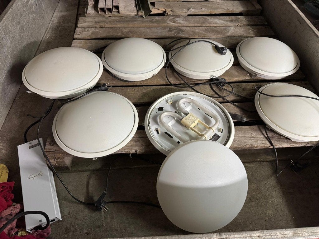 Systeemplafond verlichting rond, Ophalen, Metaal of Aluminium