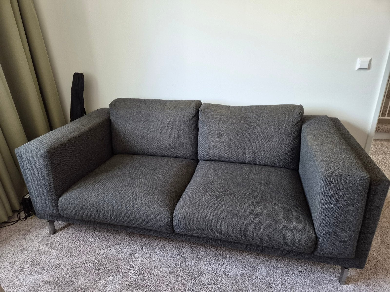 IKEA Nockeby bank, Ophalen, Gebruikt, Tweepersoons, 75 tot 100 cm