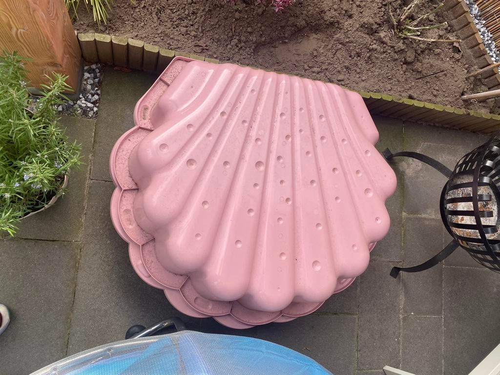 Schelp zandbak incl speelzand., Ophalen, Zo goed als nieuw