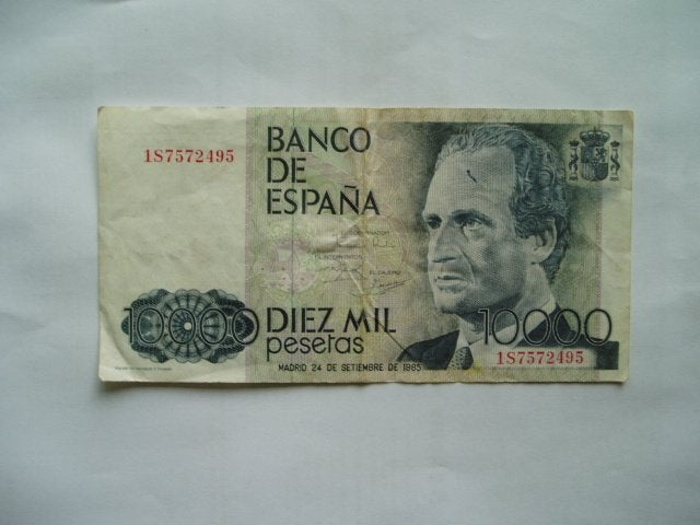 1765. Spanje, 10.000 pesetas 1985 King Juan Carlos I., Verzenden, Overige landen, Los biljet