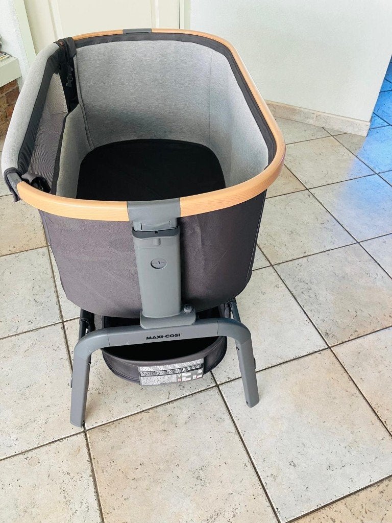 Maxi-cosi iora co-sleeper en Topmark Parker Campingbedje, Ophalen, Zo goed als nieuw, Overige vormen, In hoogte verstelbaar