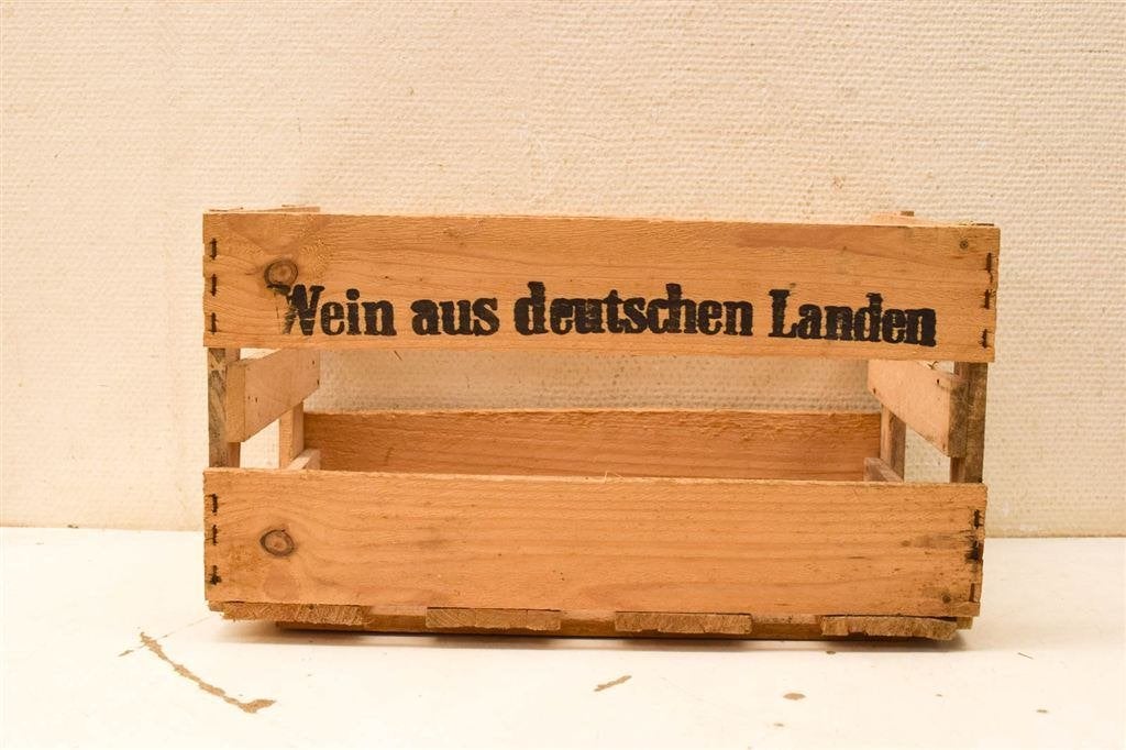 Houten kratje met tekst 44935, Ophalen of Verzenden, Gebruikt, Minder dan 50 cm