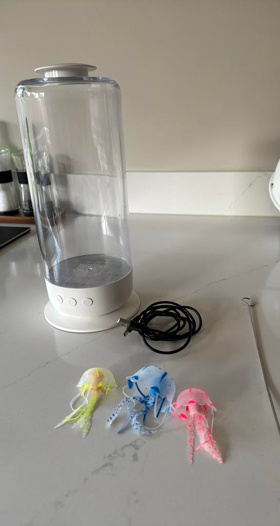 LED Fantasy kwal lavalamp USB, Ophalen of Verzenden, Gebruikt, Minder dan 50 cm