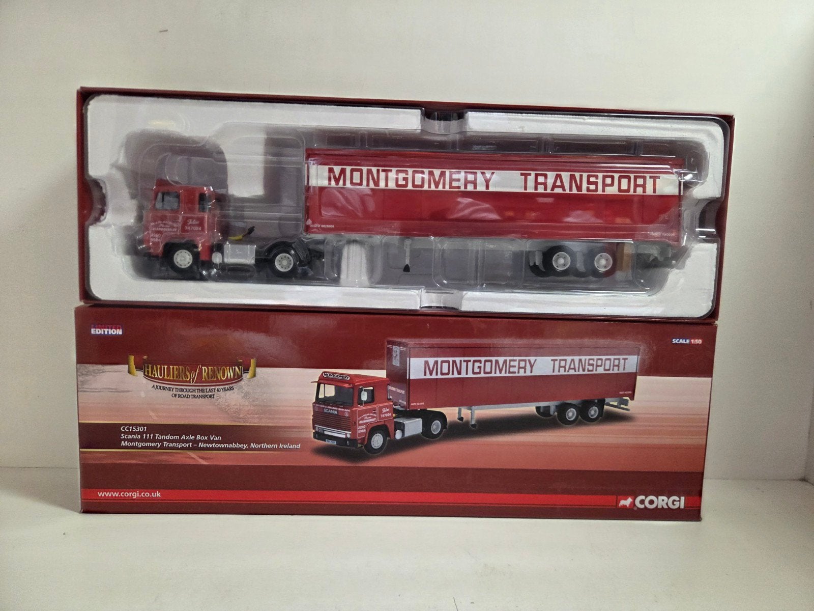 Corgi Scania 111 Montgomery Transport, Corgi, ., Ophalen of Verzenden, Zo goed als nieuw