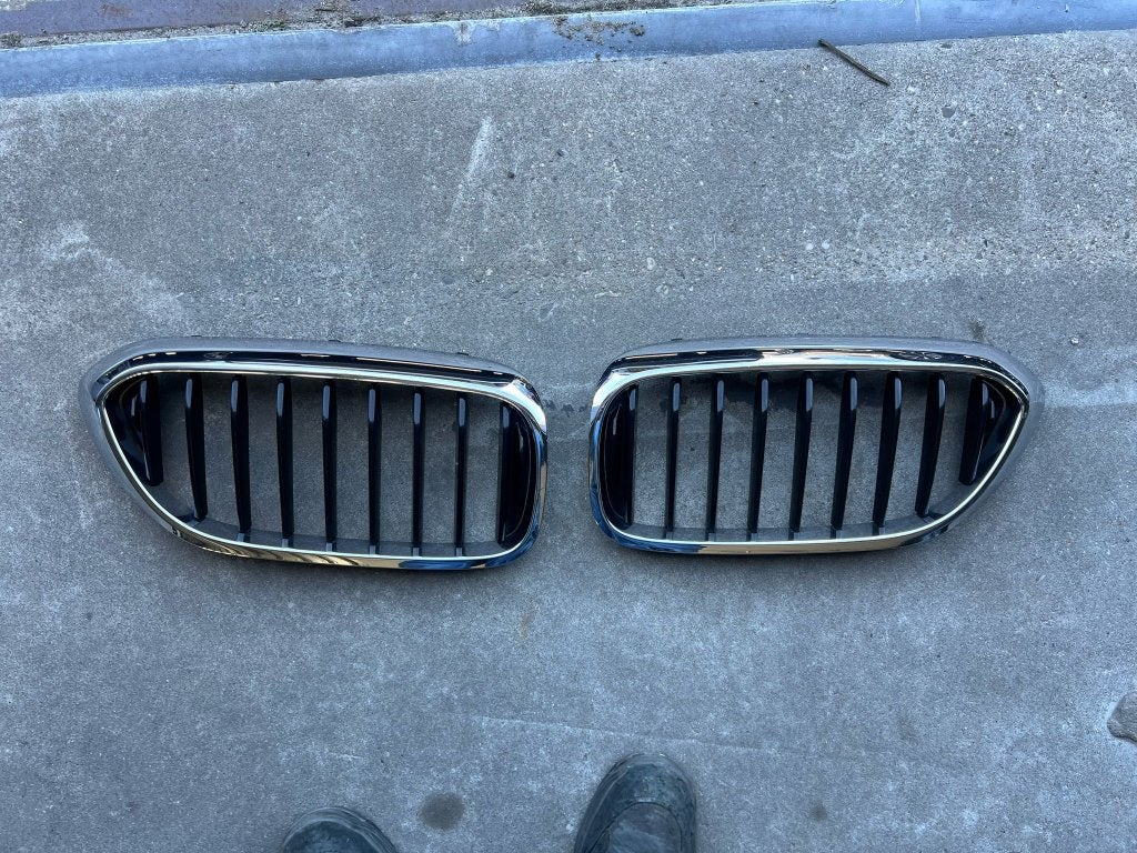 gril 5-serie g30 g31 links rechts 2017+ chroom/zwart, Gebruikt, Duitsland, Voor, Bmw