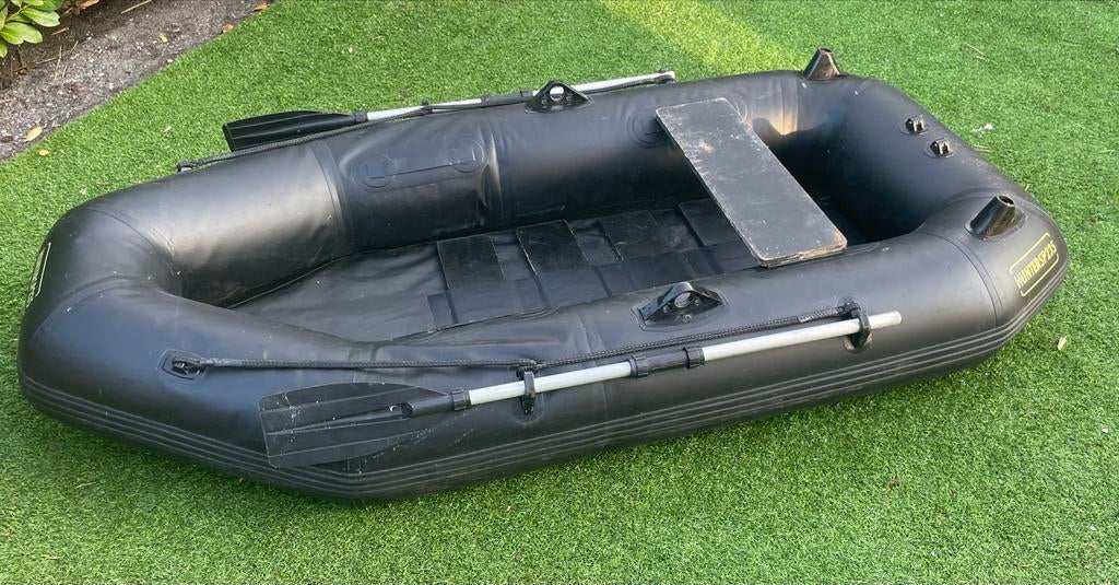 HunterSP235 Opblaasboot Rubberboot Zwart, Ophalen, Gebruikt