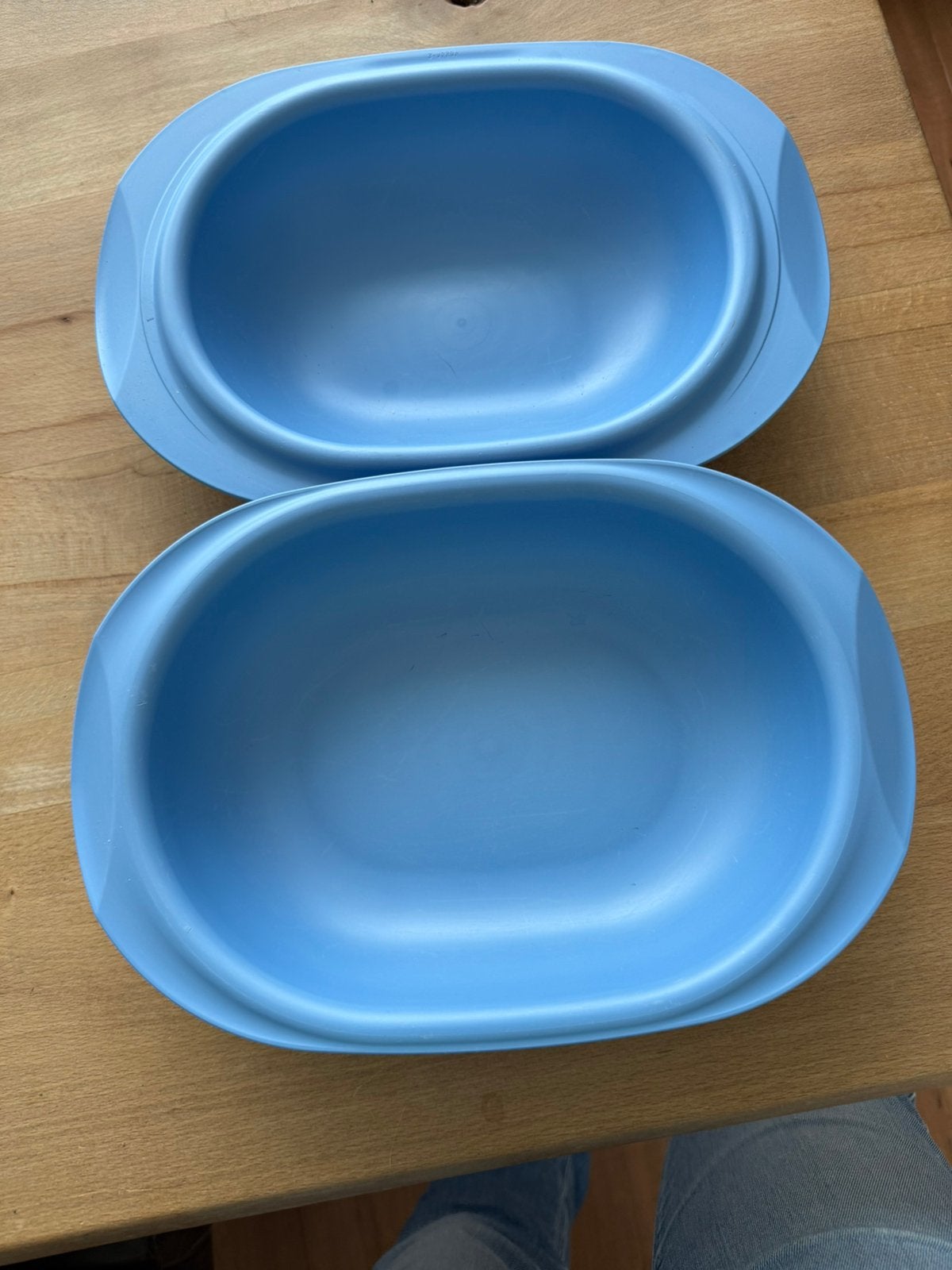Serveer magnetron schaal, Schaal, Blauw, Geschikt voor vriezer, Ophalen of Verzenden