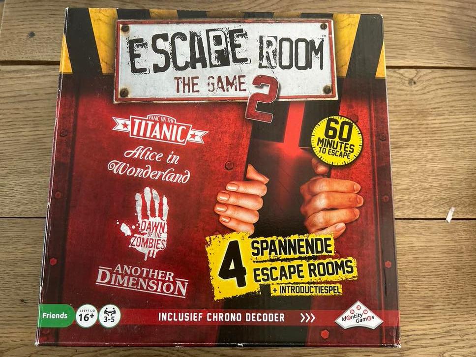 Escape Room The Game 2 - Zo goed als nieuw, Drie of vier spelers, Ophalen of Verzenden, Zo goed als nieuw